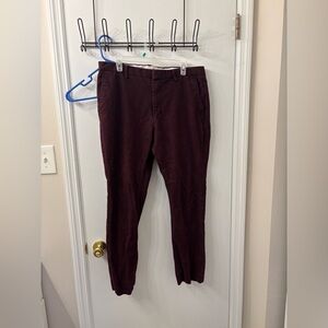 Old Navy Men's Dark Red Chinos